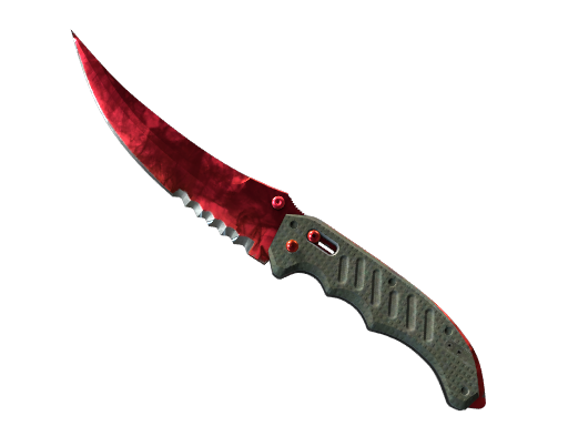 ★ Flip Knife | Doppler Ruby (Minimal Wear) — CS2 skin image, Covert rarity