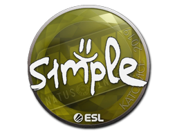 Sticker | s1mple | Katowice 2019 — CS2 skin image, High Grade rarity