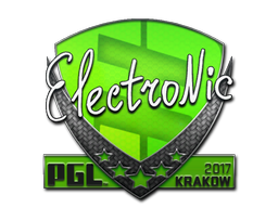 Sticker | electronic | Krakow 2017 — CS2 skin image, High Grade rarity