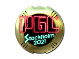 Sticker | PGL (Gold) | Stockholm 2021 — CS2 skin image, Extraordinary rarity