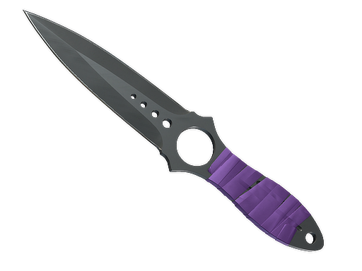 ★ Skeleton Knife | Ultraviolet (Well-Worn) — изображение скина CS2, редкость Covert