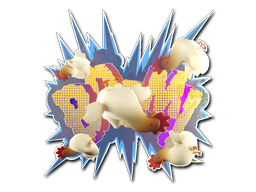 Sticker | Boom (Holo) — CS2 skin image, Remarkable rarity