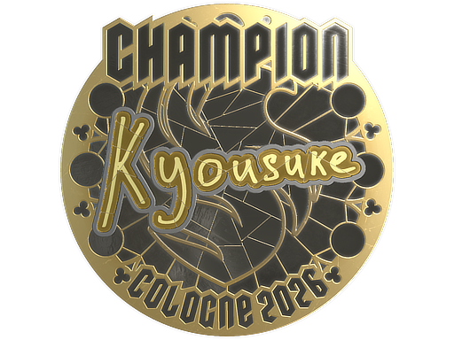 Sticker | kyousuke (Gold, Champion) | Cologne 2026 — CS2 skin image, Extraordinary rarity