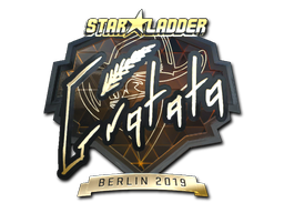 Sticker | Gratisfaction (Gold) | Berlin 2019 — CS2 skin image, Extraordinary rarity