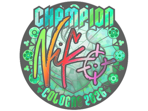 Sticker | NiKo (Holo, Champion) | Cologne 2026 — CS2 skin image, Exotic rarity