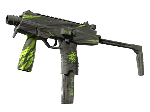 MP9 | Deadly Poison (Field-Tested) — изображение скина CS2, редкость Mil-Spec Grade