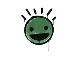Sealed Graffiti | Still Happy (Jungle Green) — CS2 skin image, Base Grade rarity