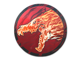 Sticker | Howling Dawn — CS2 skin image, Contraband rarity