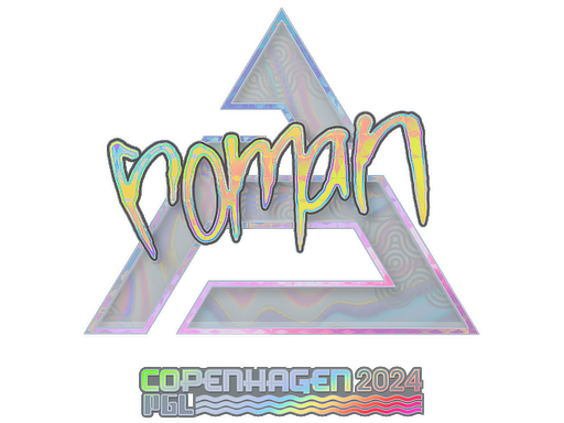 Sticker | roman (Holo) | Copenhagen 2024 — CS2 skin image, Exotic rarity