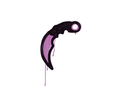 Sealed Graffiti | Karambit (Bazooka Pink) — CS2 skin image, Base Grade rarity