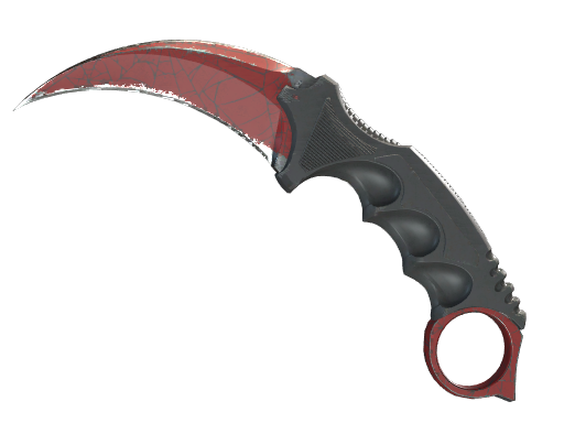 ★ StatTrak™ Karambit | Crimson Web (Battle-Scarred) — CS2 skin image