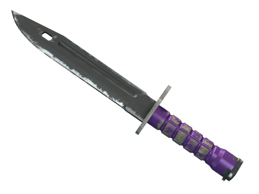 ★ StatTrak™ Bayonet | Ultraviolet (Well-Worn) — CS2 skin image
