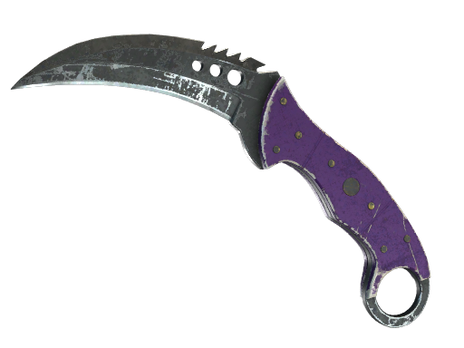 ★ StatTrak™ Talon Knife | Ultraviolet (Battle-Scarred) — CS2 skin image
