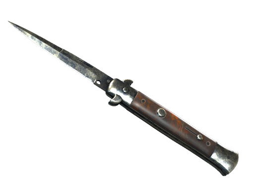 ★ StatTrak™ Stiletto Knife | Stained (Battle-Scarred) — CS2 skin image