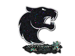 Sticker | FURIA (Glitter) | Antwerp 2022 — CS2 skin image, Remarkable rarity