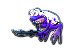 Sticker | Ultraviolet Poison Frog (Foil) — CS2 skin image, Exotic rarity
