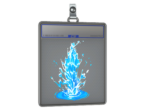 Sticker Slab | Hydro Geyser — CS2 skin image, High Grade rarity