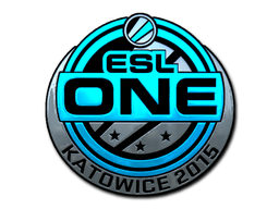 Sticker | ESL One (Foil) | Katowice 2015 — CS2 skin image, Exotic rarity