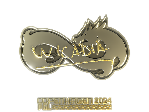 Sticker | Wicadia (Gold) | Copenhagen 2024 — CS2 skin image, Extraordinary rarity
