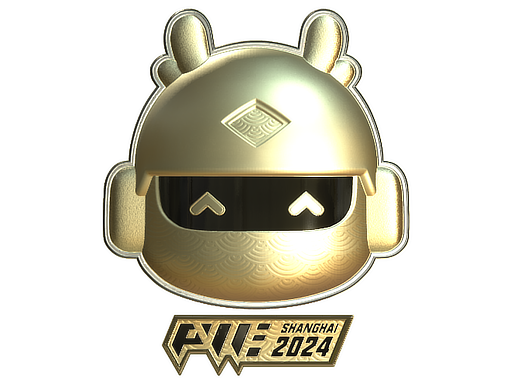 Sticker | Perfect World (Gold) | Shanghai 2024 — CS2 skin image, Extraordinary rarity