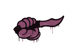Sealed Graffiti | Backstab (Princess Pink) — CS2 skin image, Base Grade rarity