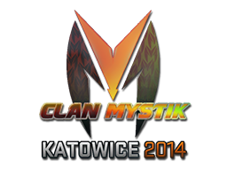 Sticker | Clan-Mystik (Holo) | Katowice 2014 — CS2 skin image, Remarkable rarity