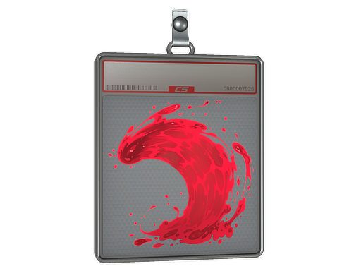 Sticker Slab | Ruby Wave (Lenticular) — CS2 skin image, Extraordinary rarity