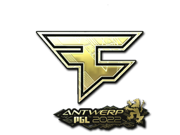 Sticker | FaZe Clan (Gold) | Antwerp 2022 — CS2 skin image, Extraordinary rarity