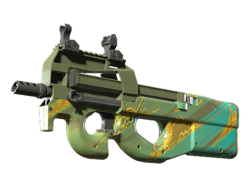 P90 | Mustard Gas — скин CS2, редкость Industrial Grade