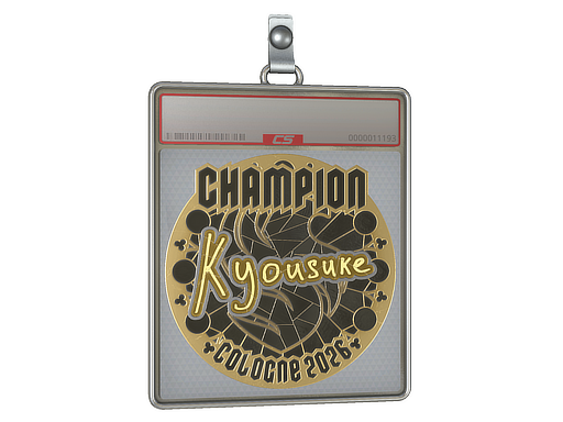 Sticker Slab | kyousuke (Gold, Champion) | Cologne 2026 — CS2 skin image, Extraordinary rarity