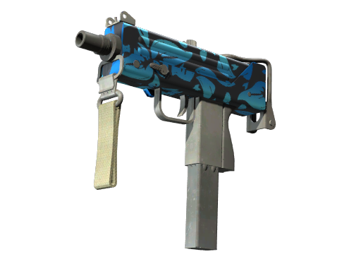 MAC-10 | Oceanic (Field-Tested) — изображение скина CS2, редкость Mil-Spec Grade