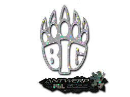 Sticker | BIG (Glitter) | Antwerp 2022 — CS2 skin image, Remarkable rarity