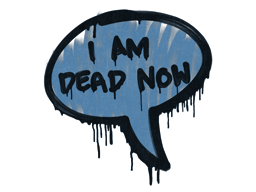 Sealed Graffiti | Dead Now (Monarch Blue) — CS2 skin image, Base Grade rarity
