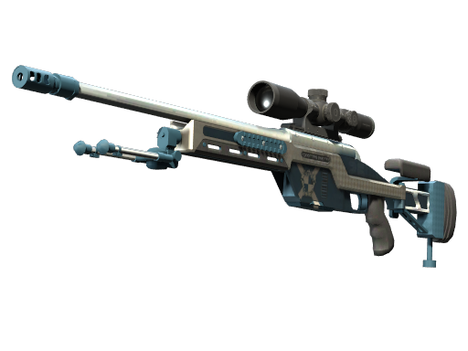 SSG 08 | Hand Brake (Well-Worn) — изображение скина CS2, редкость Mil-Spec Grade