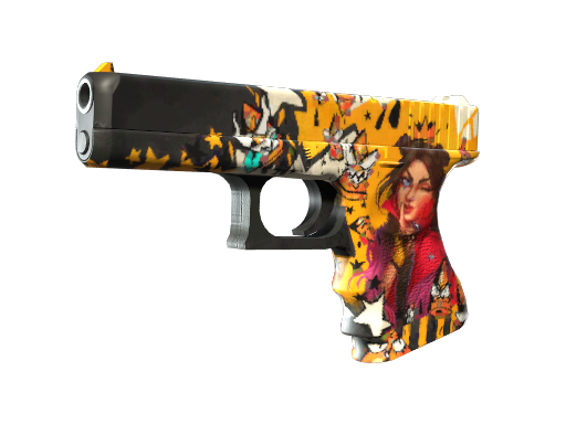 Glock-18 | Bullet Queen (Minimal Wear) — изображение скина CS2, редкость Covert