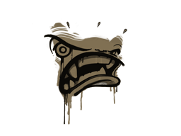 Sealed Graffiti | Rage Mode (Dust Brown) — CS2 skin image, Base Grade rarity