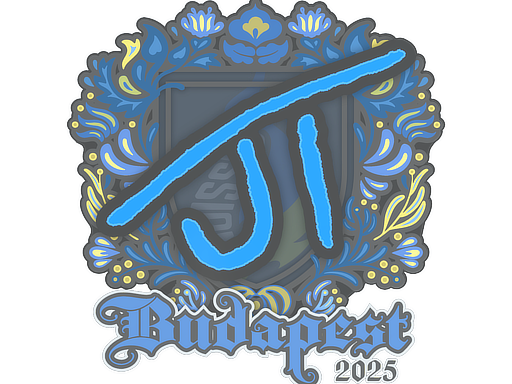 Sticker | JT | Budapest 2025 — CS2 skin image, High Grade rarity