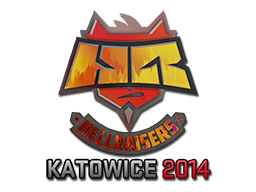 Sticker | HellRaisers (Holo) | Katowice 2014 — CS2 skin image, Remarkable rarity