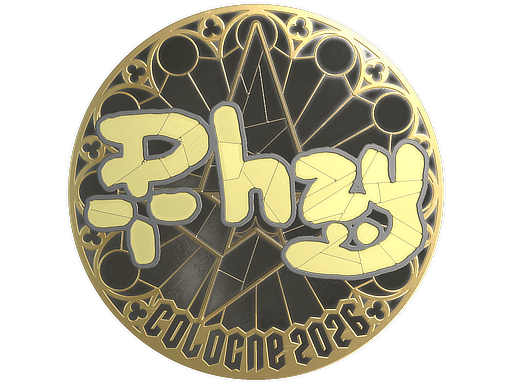 Sticker | phzy (Gold) | Cologne 2026 — CS2 skin image, Extraordinary rarity