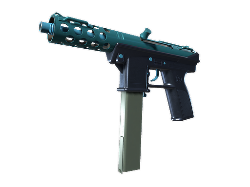 Tec-9 | Blue Blast (Well-Worn) — изображение скина CS2, редкость Consumer Grade