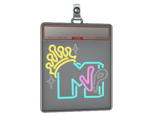 Sticker Slab | Neon MVP (Lenticular) — CS2 skin image, Extraordinary rarity