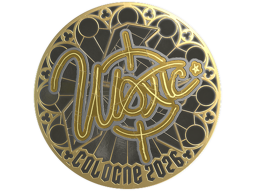Sticker | woxic (Gold) | Cologne 2026 — CS2 skin image, Extraordinary rarity