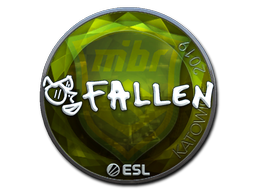 Sticker | FalleN (Foil) | Katowice 2019 — CS2 skin image, Remarkable rarity