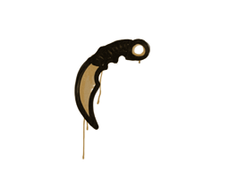 Sealed Graffiti | Karambit (Desert Amber) — CS2 skin image, Base Grade rarity