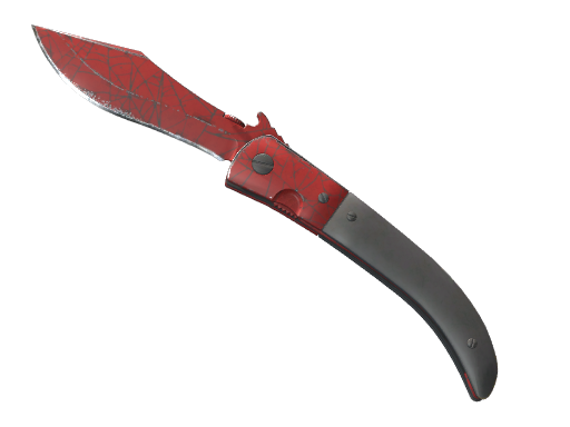 ★ StatTrak™ Navaja Knife | Crimson Web (Well-Worn) — CS2 skin image