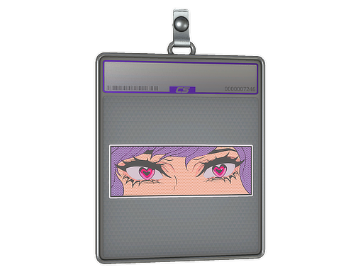 Sticker Slab | Loving Eyes (Holo) — CS2 skin image, Remarkable rarity