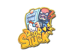 Sticker | Door Stuck (Foil) — CS2 skin image, Exotic rarity
