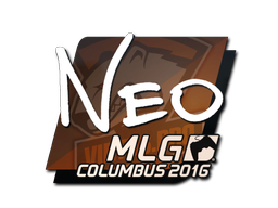 Sticker | NEO | MLG Columbus 2016 — CS2 skin image, High Grade rarity