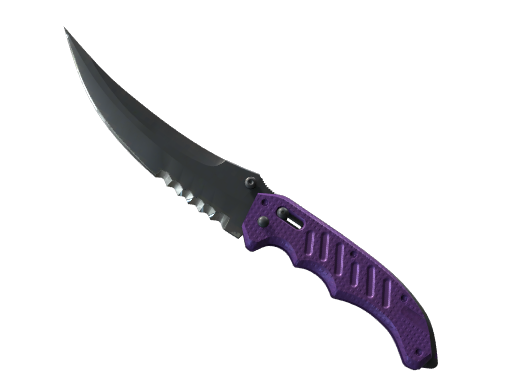 ★ Flip Knife | Ultraviolet (Well-Worn) — изображение скина CS2, редкость Covert