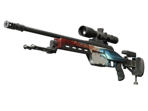 SSG 08 | Blood in the Water (Minimal Wear) — изображение скина CS2, редкость Covert